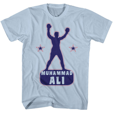 Muhammad Ali Mens S/S T-Shirt - What It Do - Solid Light Blue