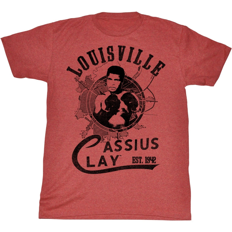 Muhammad Ali Mens S/S T-Shirt - The Greatest - Heather Red Heather