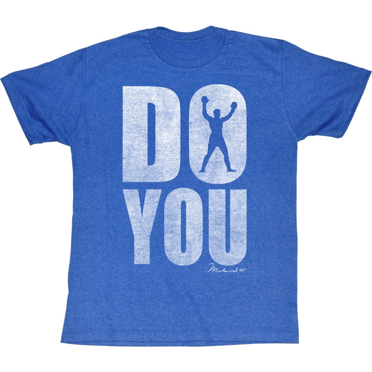Muhammad Ali Mens S/S T-Shirt - Do You - Heather Royal Heather