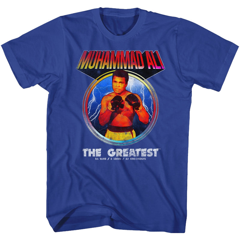 Muhammad Ali Mens S/S T-Shirt - Big Time - Solid Royal