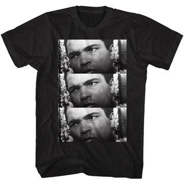 Muhammad Ali Mens S/S T-Shirt - 3X The Pain - Solid Black