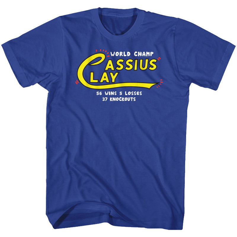 Muhammad Ali Mens S/S T-Shirt - The Wc - Solid Royal