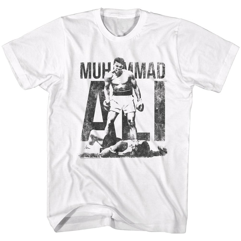 Muhammad Ali Mens S/S T-Shirt - Win Wear - Solid White