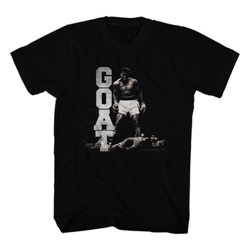 Muhammad Ali Mens S/S T-Shirt - Greatest Of All Time - Solid Black