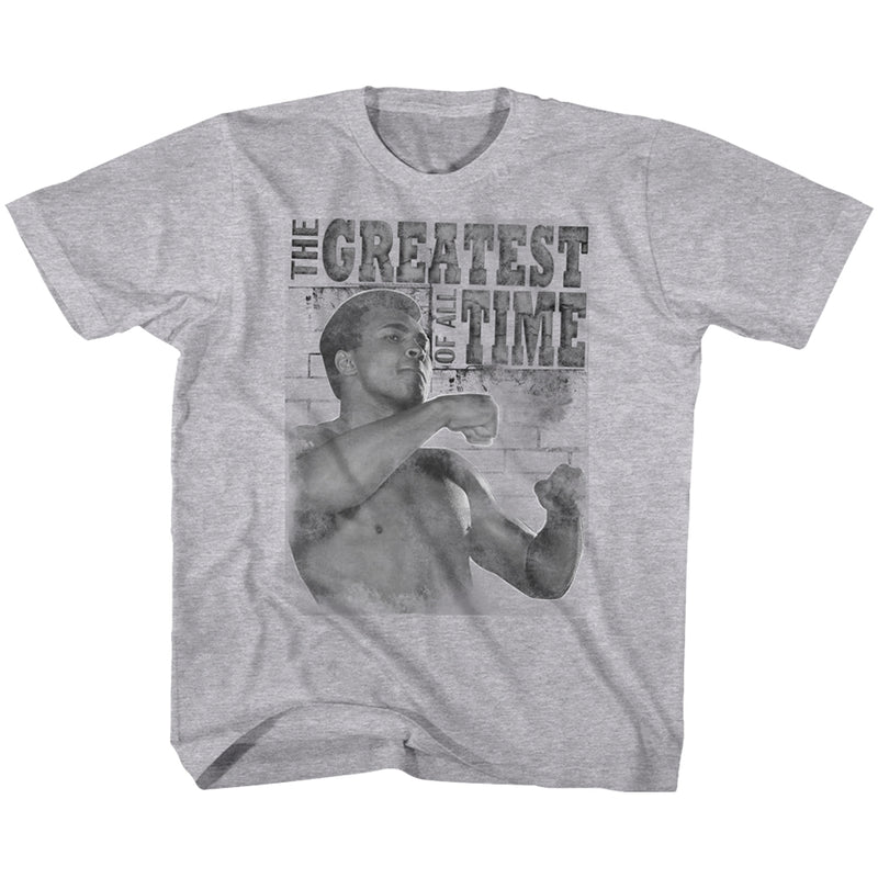 Muhammad Ali Youth S/S T-Shirt - Training Stance - Heather Gray Heather