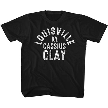 Muhammad Ali Youth S/S T-Shirt - Louisville - Solid Black