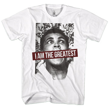 Muhammad Ali Mens S/S T-Shirt - Ali 1067 - Solid White
