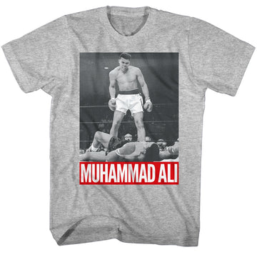 Muhammad Ali Mens S/S T-Shirt - Ali 1068 - Heather Gray Heather