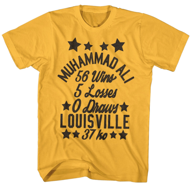 Muhammad Ali Mens S/S T-Shirt - Stars - Solid Ginger