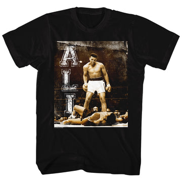 Muhammad Ali Mens S/S T-Shirt - Holler At Your Boy - Solid Black