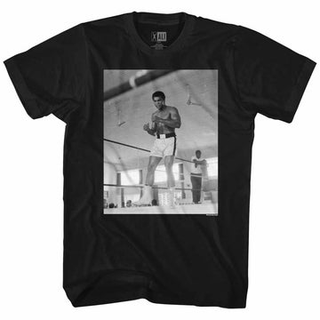 Muhammad Ali Mens S/S T-Shirt - Step234 - Solid Black