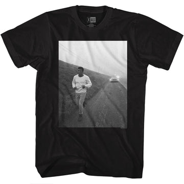 Muhammad Ali Mens S/S T-Shirt - Roadrunning - Solid Black