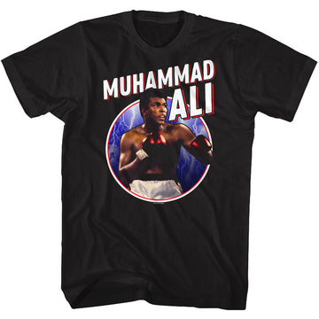 Muhammad Ali Mens S/S T-Shirt - 1157-D35 - Solid Black
