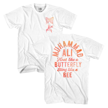 Muhammad Ali Mens S/S T-Shirt - B&B - Solid White
