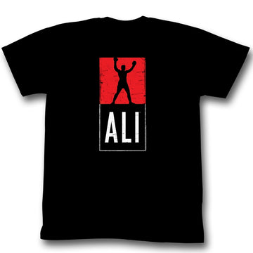 Muhammad Ali Mens S/S T-Shirt - Ali - Solid Black