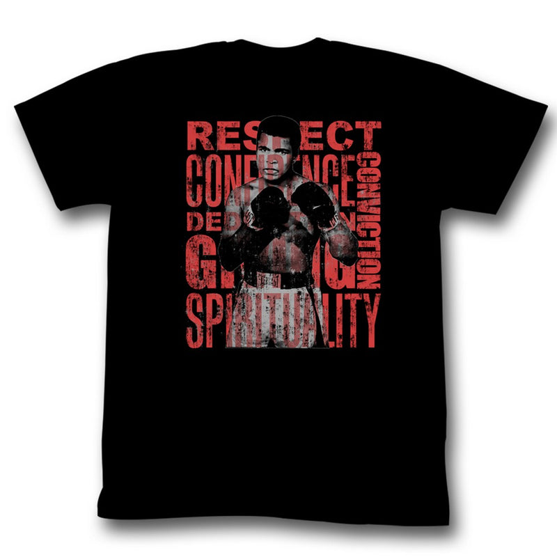 Muhammad Ali Mens S/S T-Shirt - Rcdcgs Black - Solid Black