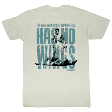 Muhammad Ali Mens S/S T-Shirt - Wings - Solid Natural