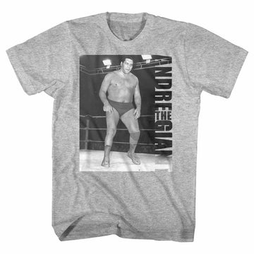 Andre The Giant Mens S/S T-Shirt - Real G - Heather Gray Heather