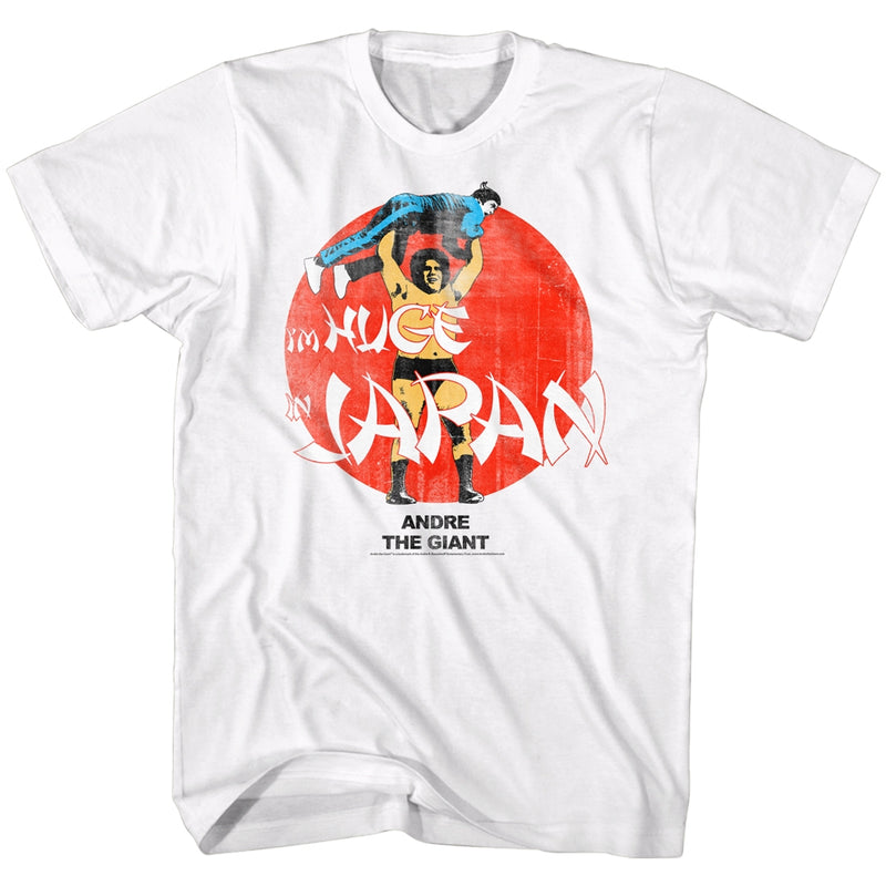 Andre The Giant Mens S/S T-Shirt - Huge! - Solid White