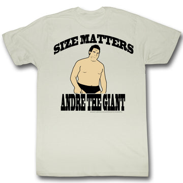 Andre The Giant Mens S/S T-Shirt - Size - Solid Natural
