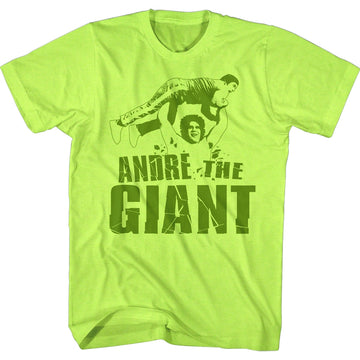 Andre The Giant Mens S/S T-Shirt - Andre Green - Heather Neon Mint Heather