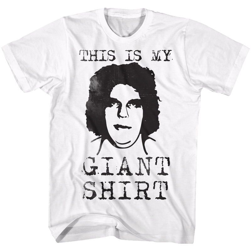 Andre The Giant Mens S/S T-Shirt - Straight Outta Here - Solid White