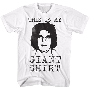Andre The Giant Mens S/S T-Shirt - Straight Outta Here - Solid White