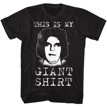 Andre The Giant Mens S/S T-Shirt - Straight Outta Here - Solid Black