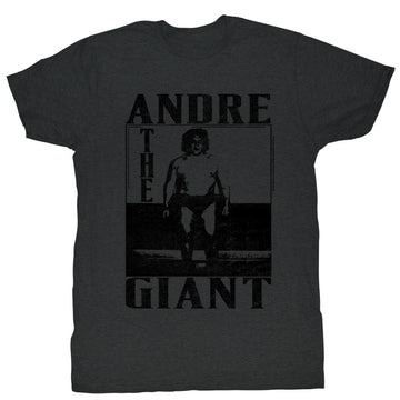 Andre The Giant Mens S/S T-Shirt - The Giant - Heather Black Heather