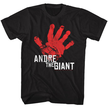 Andre The Giant Mens S/S T-Shirt - Hand - Solid Black