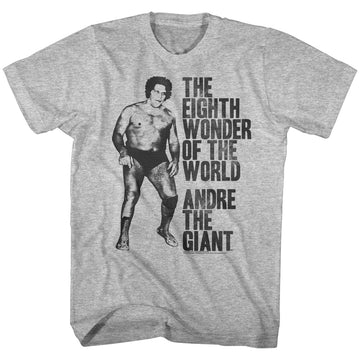 Andre The Giant Mens S/S T-Shirt - Huge - Heather Gray Heather