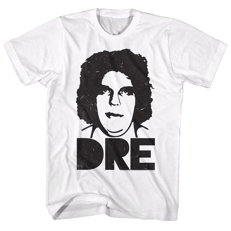 Andre The Giant Mens S/S T-Shirt - Big Dre - Solid White