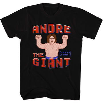 Andre The Giant Mens S/S T-Shirt - Wreck It Andre - Solid Black