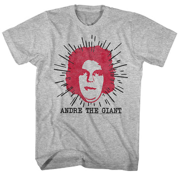 Andre The Giant Mens S/S T-Shirt - Le Geant - Heather Gray Heather