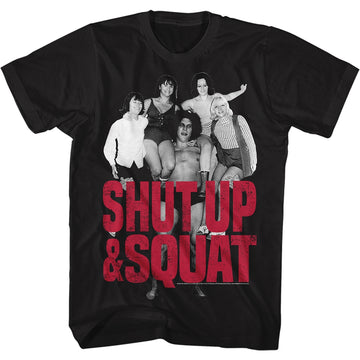 Andre The Giant Mens S/S T-Shirt - Shut Up & Squat - Solid Black