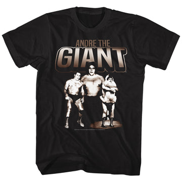 Andre The Giant Mens S/S T-Shirt - Andres - Solid Black