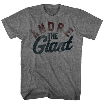 Andre The Giant Mens S/S T-Shirt - Giant - Heather Graphite Heather