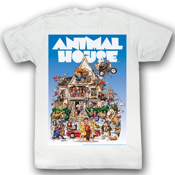 Animal House Mens S/S T-Shirt - Big Mommas House - Solid White