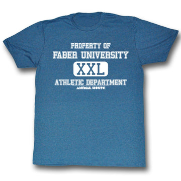 Animal House Mens S/S T-Shirt - Athletic Department - Heather Pacific Blue Heather
