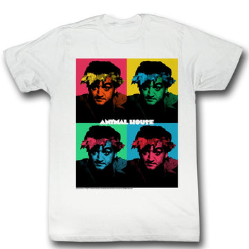 Animal House Mens S/S T-Shirt - Warhol - Solid White