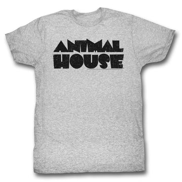 Animal House Mens S/S T-Shirt - Logo - Heather Gray Heather