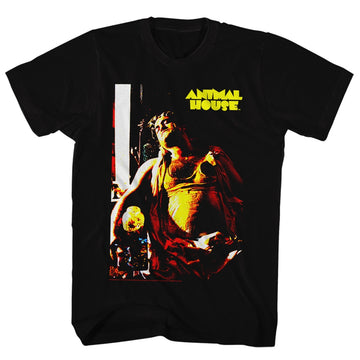 Animal House Mens S/S T-Shirt - Ginger - Solid Black