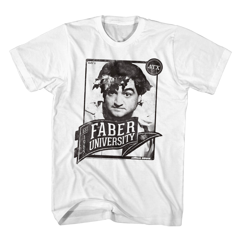 Animal House Mens S/S T-Shirt - Pennant - Solid White