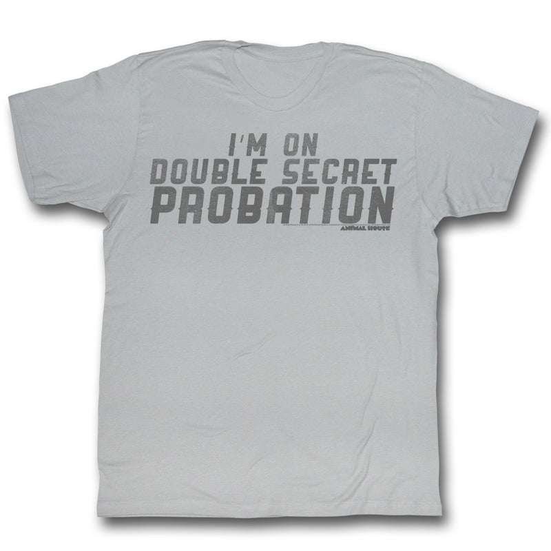 Animal House Mens S/S T-Shirt - Double Secret - Solid Silver
