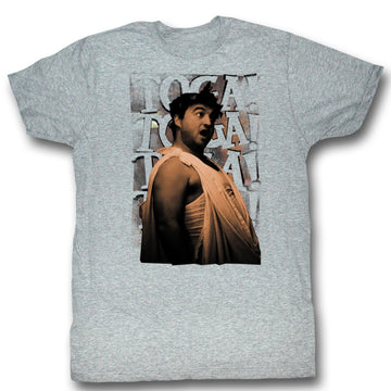 Animal House Mens S/S T-Shirt - Toga Chant - Heather Gray Heather
