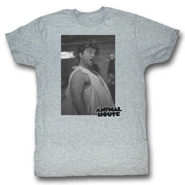 Animal House Mens S/S T-Shirt - Toga Photo - Heather Gray Heather