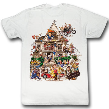 Animal House Mens S/S T-Shirt - House - Solid White