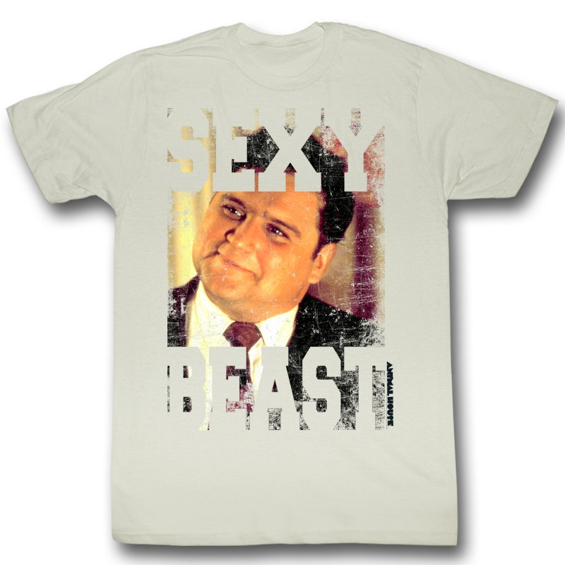 Animal House Mens S/S T-Shirt - Sexy Beast - Solid Natural