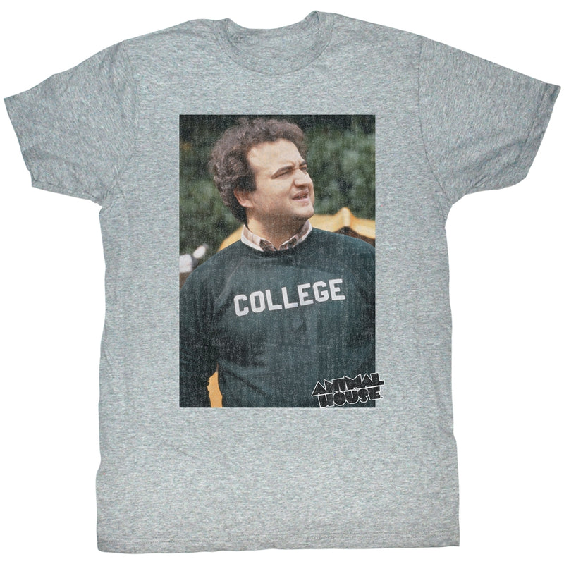Animal House Mens S/S T-Shirt - Huh - Heather Gray Heather