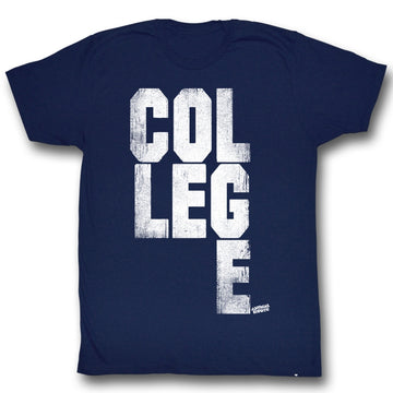 Animal House Mens S/S T-Shirt - College Scrabble - Solid Navy